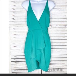 Lulu’s | Surplice Ruffle Plunge Wrap Dress